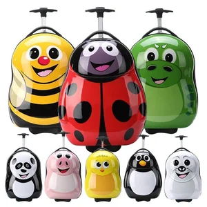 New Cartoon Cheap Popular Travel Custom Wholesale Vintage Hard Shell Abs Children Travel Kids Luggage Set