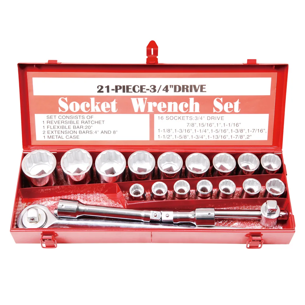 Coffret à Douille 3/4'' - 21pièces EUROTUB