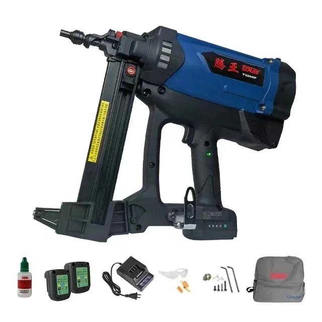 Toua Gsn45p Gas Nail Gun Pneumatic Powered Concrete Construction Tool ...