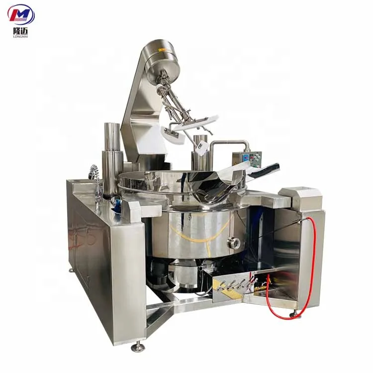 High Capacity Biryani Cooking Mixer Machine Commercial Automatic Cooking Pot for Steamed Bun Fillings