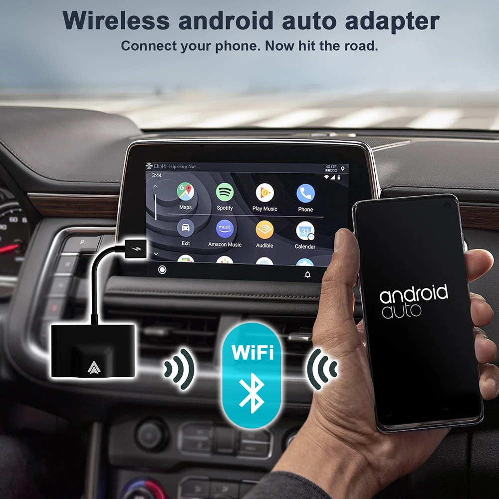 Wireless Android Auto Adapter Wireless Carplay Wired To Wireless