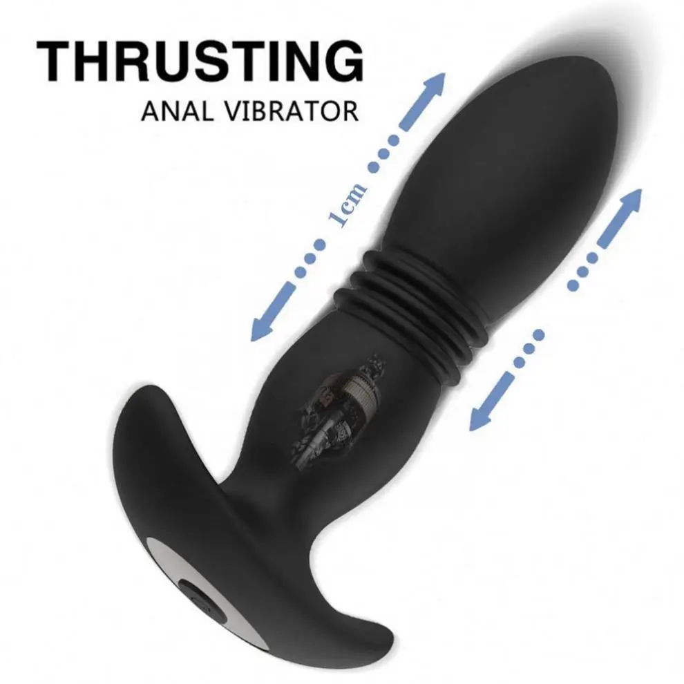 7 Thrusting Actions Vibration Anal Thruster Vibrating Butt Plug Vibrator  Prostate Massager for Men Ass Plug Sextoy Anal-plug