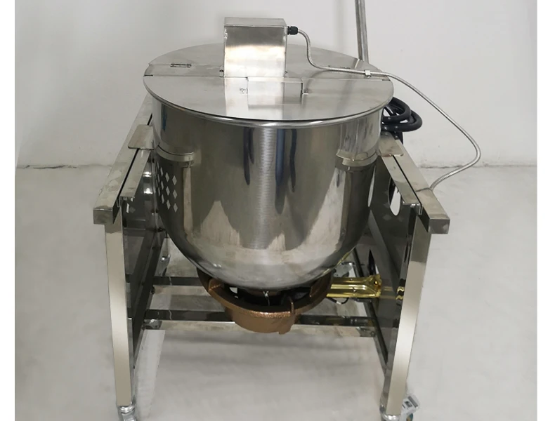 China stainless steel commercial caramel kettle corn popcorn machine