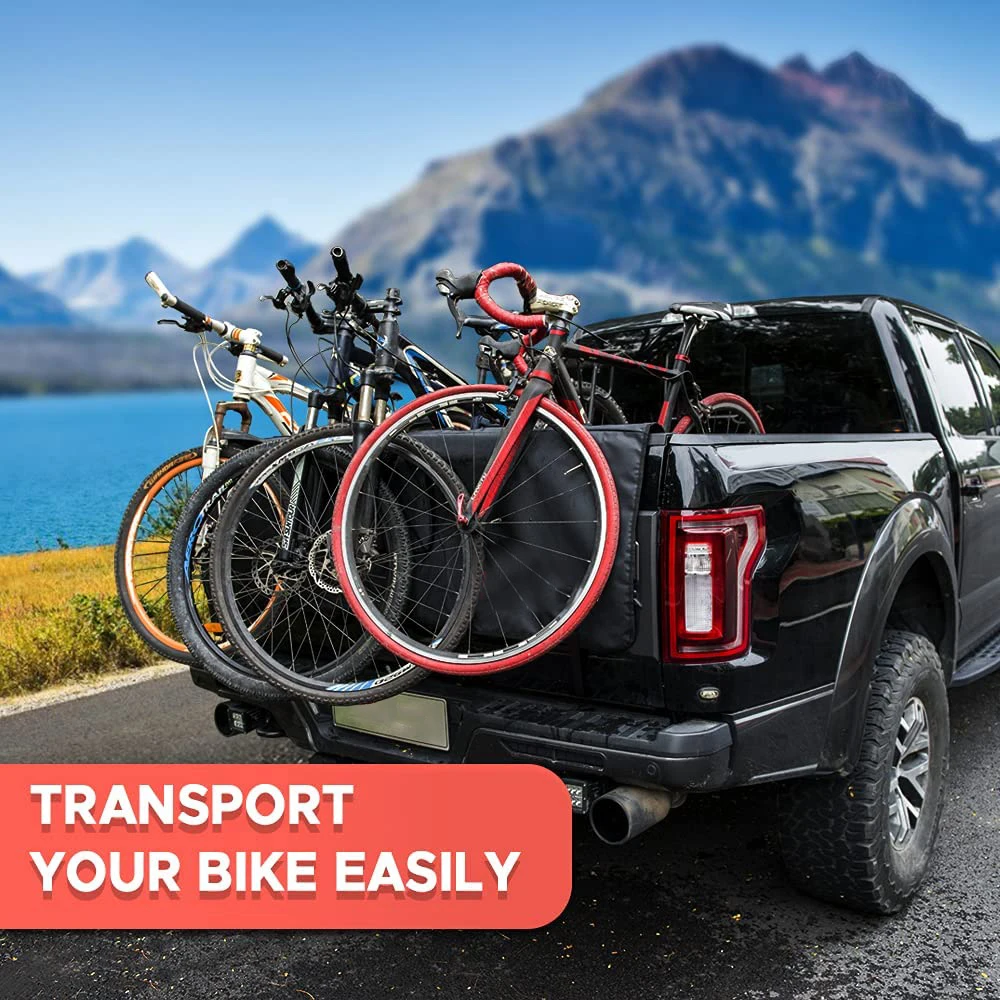 New Trend Hot 5 Bike Pickup Truck Bike Rack Tailgate Cover Pickup Truck