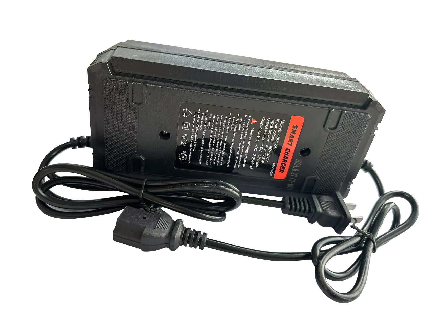 SMART 48V12ahバッテリー　充電器 48v12ah Electric Bike Battery Charger - Efficient & Reliable