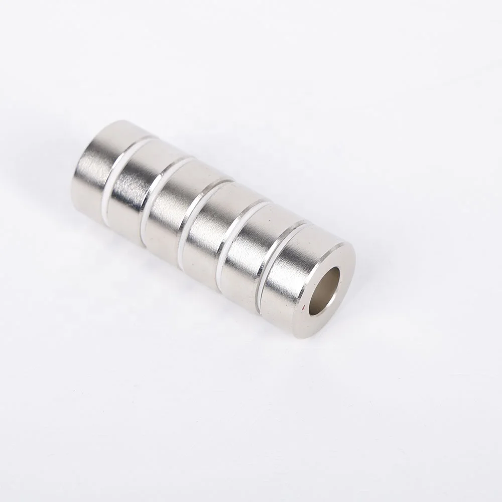 China Wholesale Neodymium  Round Ring Shape Ndfeb   Hollow Cylinder Magnet With Hole