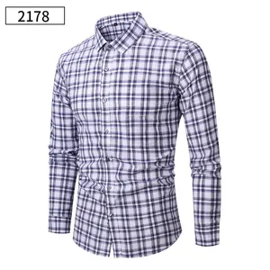 New Spring Autumn Twill Men's Shirt Large Size Loose Plaid Casual Long-sleeved Anti-Wrinkle Inspired Europe United States
