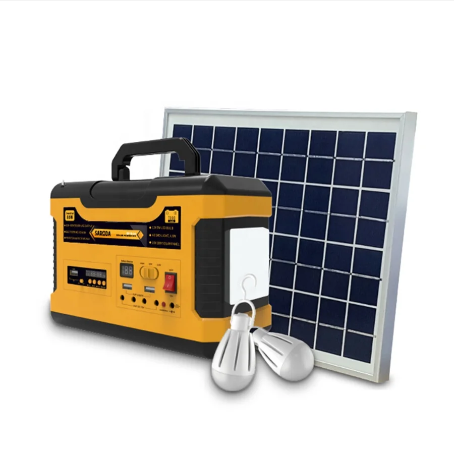 Мощный компактный автономный портативный Гибридный инвертор 80 Вт, домашний генератор солнечного хранилища, домашняя система «Все в одном»