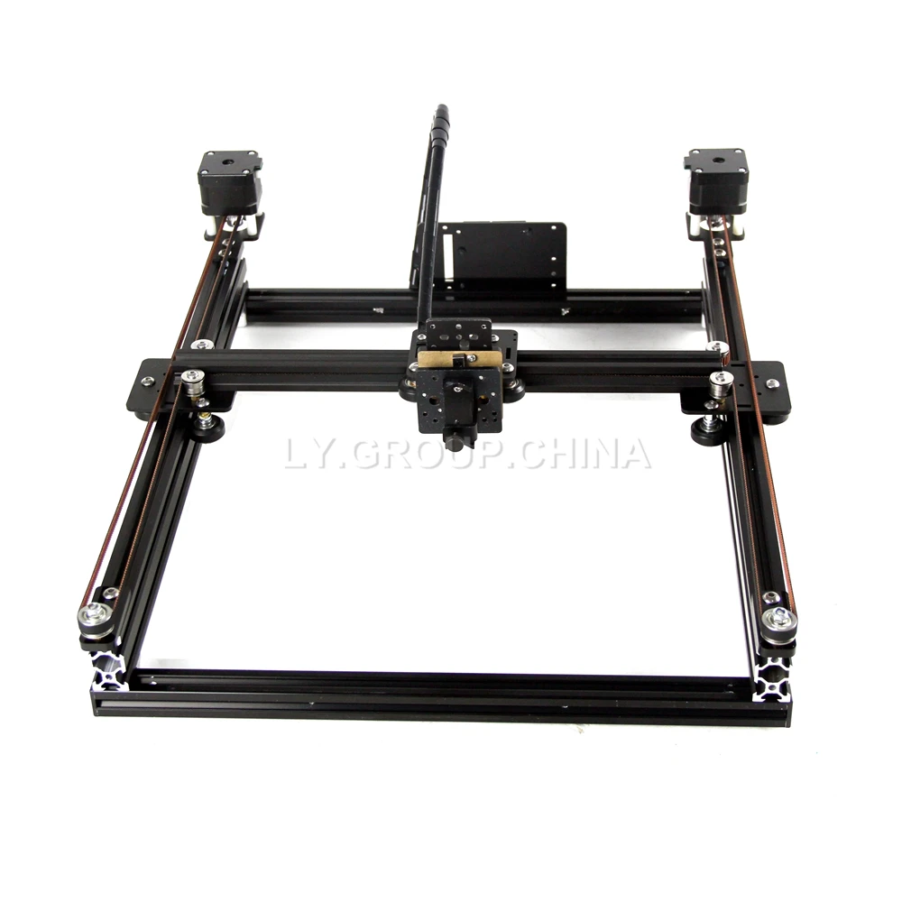 Disassembled LY Desktop Frame Type Belt Pulley Pen Drawing Robot Machine XY Plotter Writing A0 A1 A2 A3 A4 Engraving Area 12V