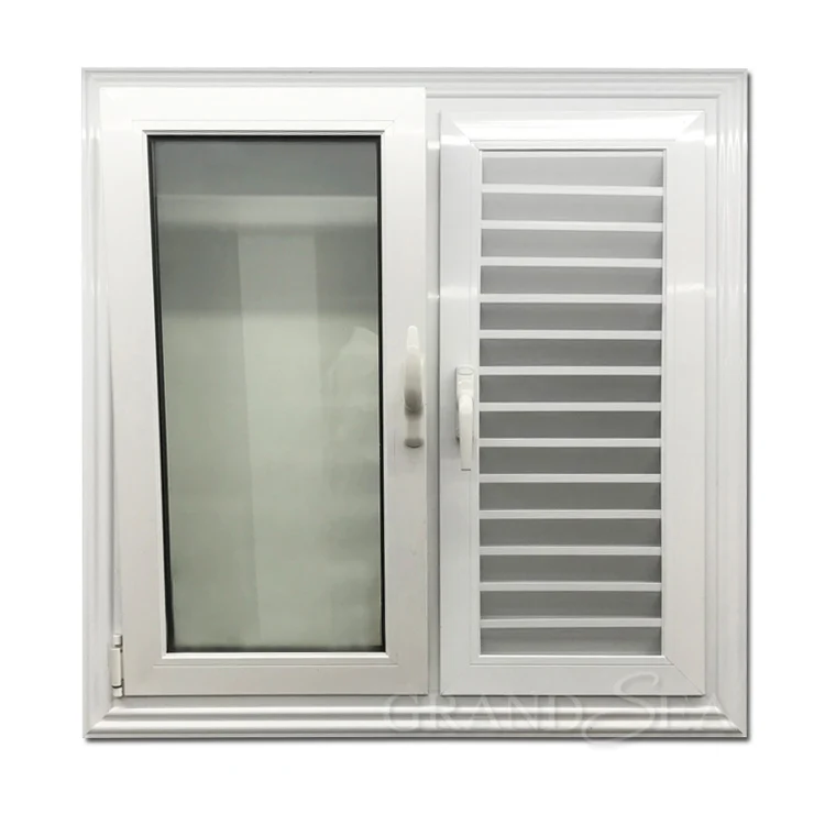 Modern Customized Single Hung Window for Bathroom Waterproof Aluminum Alloy Vertical Swing Insect Screen for Residential Use