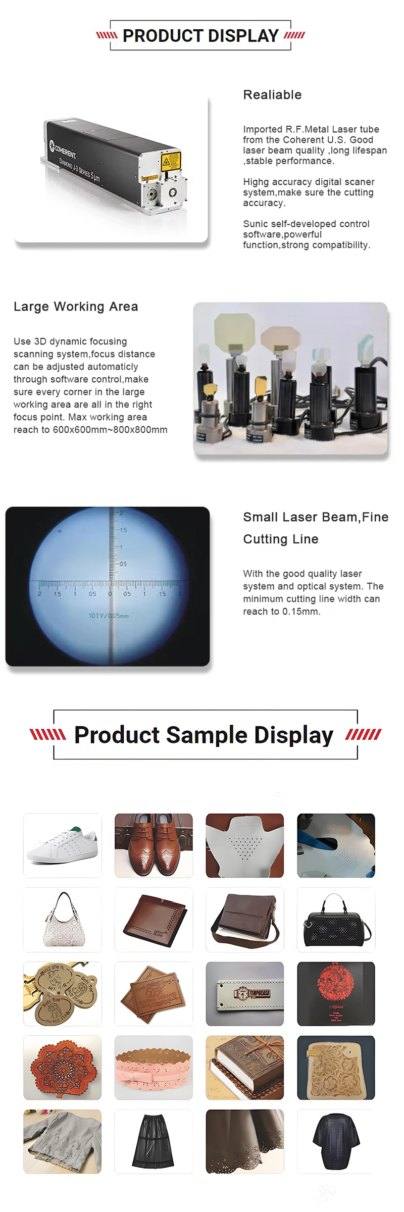 Large Size 3D Dynamic CO2 Cloth Leather Jeans Laser Marking Machine New Condition Supports DXF PLT BMP AI Formats