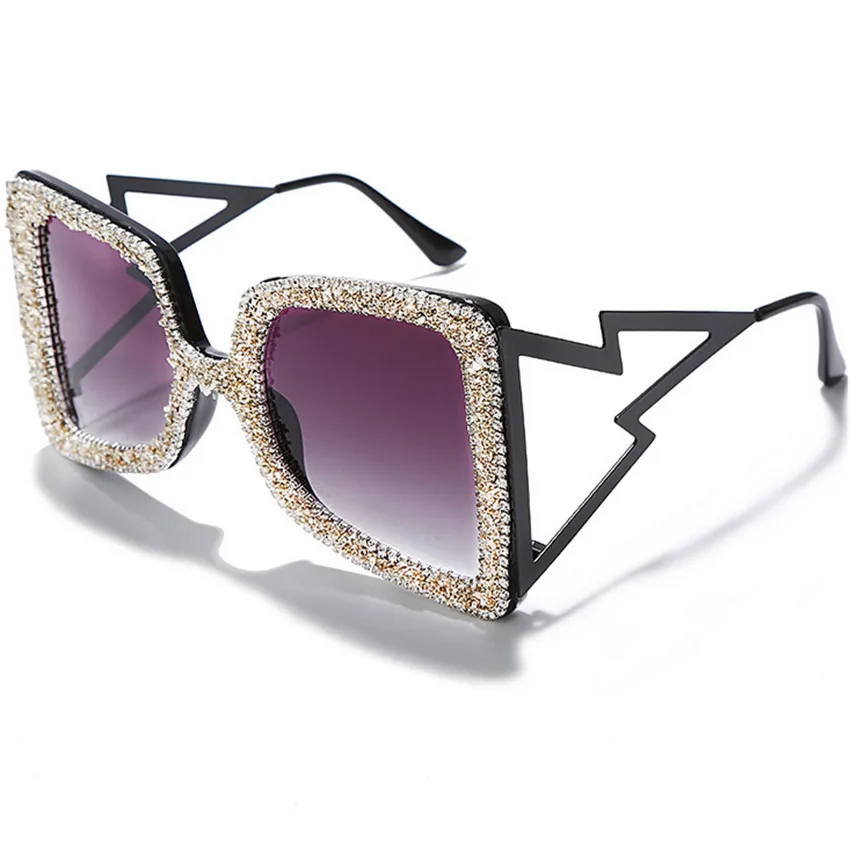 Gafas de sol de diamante Zaolihu Gafas de sol de cristalmujer 