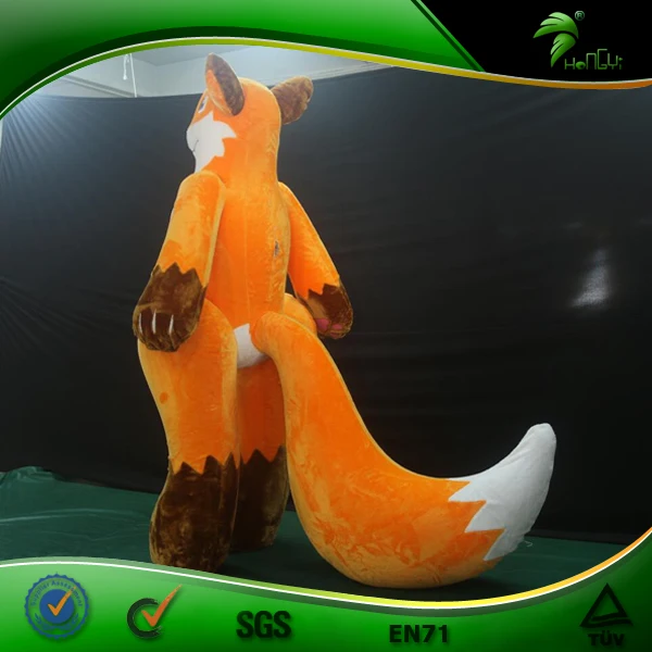 Hongyi Custom Sexy Fox Inflatable Furry Suit Inflatable Cartoon Animal Shape With Sph Hongyi Custom Sexy Fox Inflatable Furry Suit Inflatable Cartoon Animal Shape With Sph
