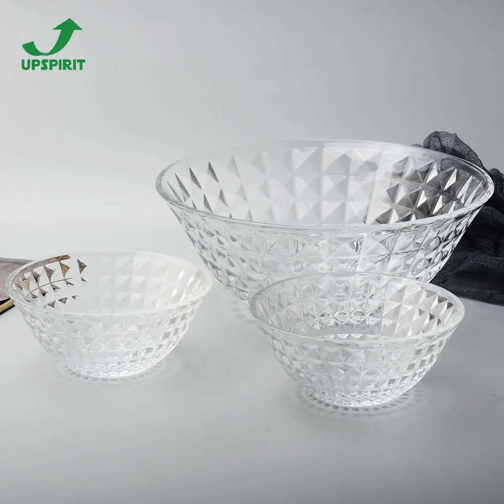 Dinning Glass Tableware Glass Mixing Bowl Salad Bowl Set