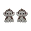 Perle focale singe gris clair SA119