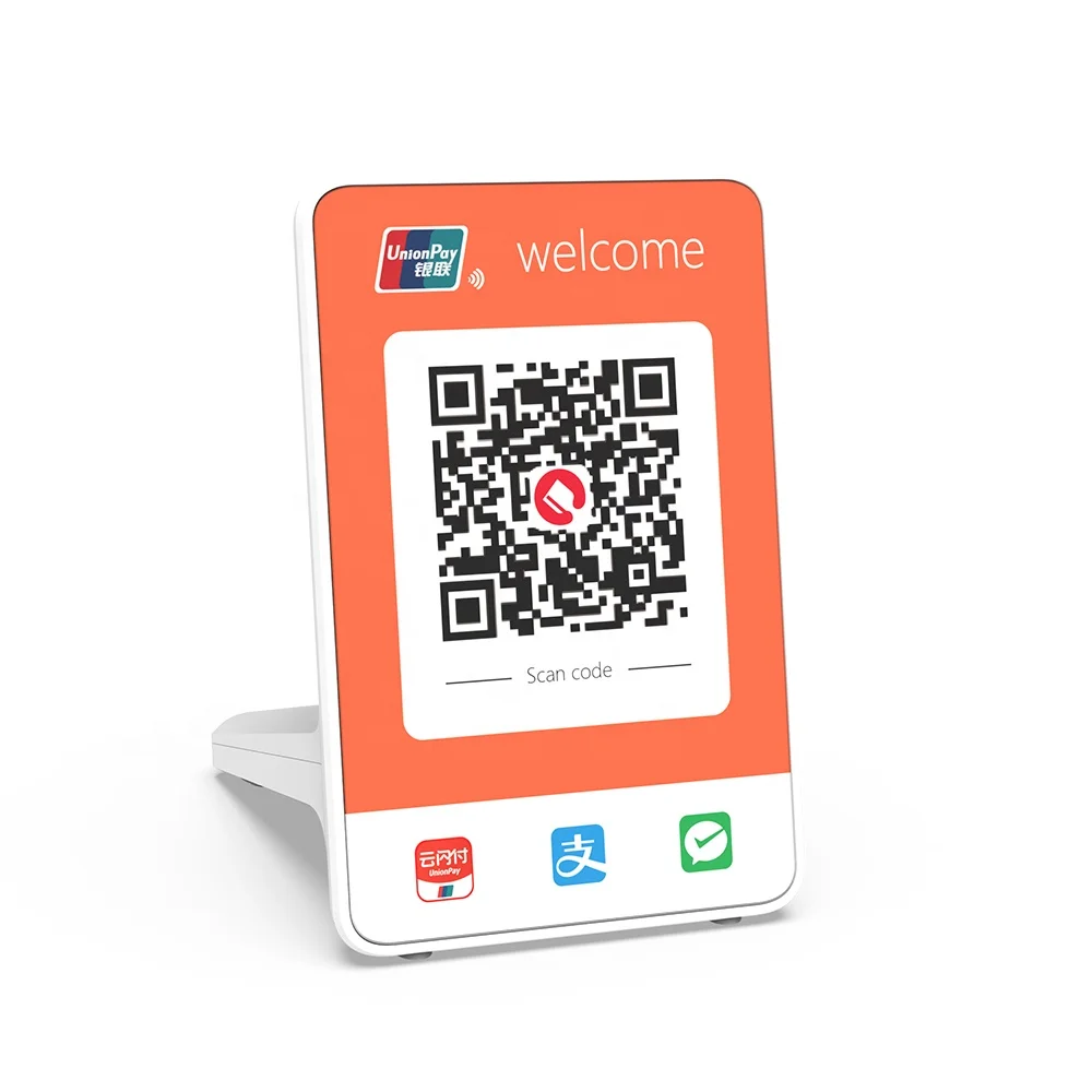 JHL Generate QR Code Payment Terminal with Mounting Stand Wechat Pay Alipay Mobile App