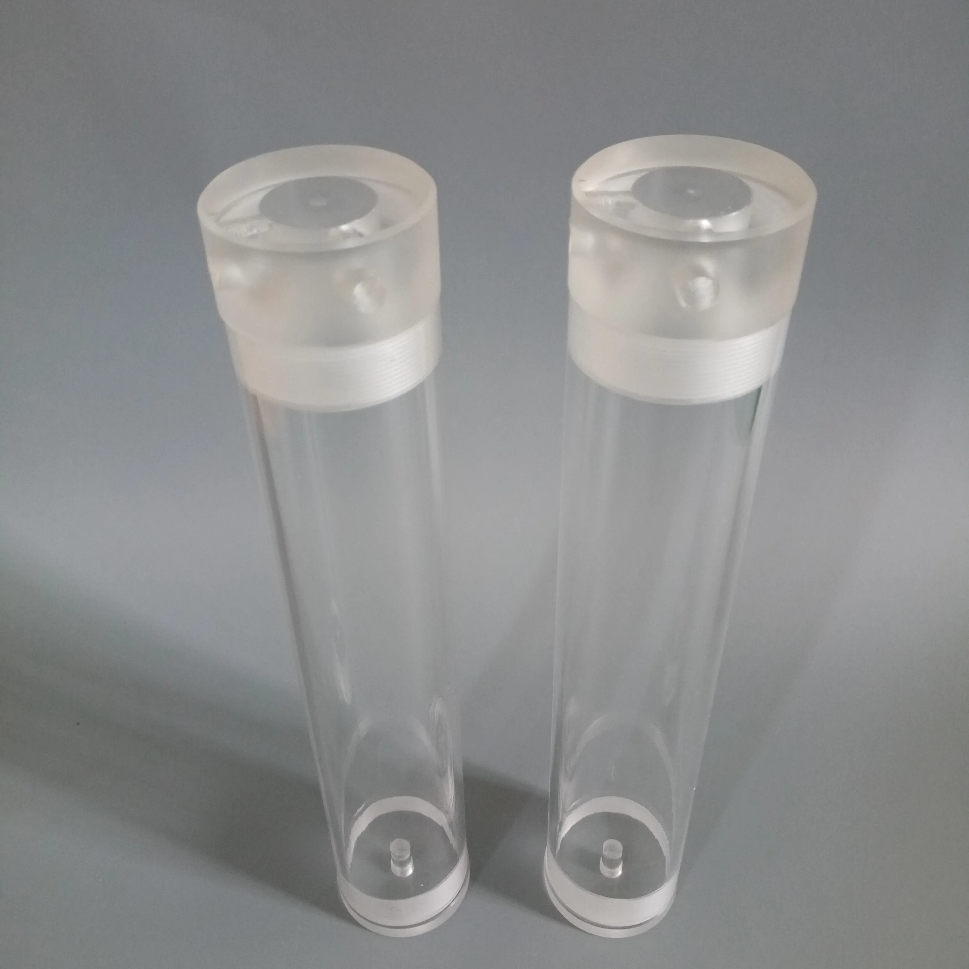 Customizd Acrylic Threaded Acrylic Tube With Acrylic Tube Caps Buy