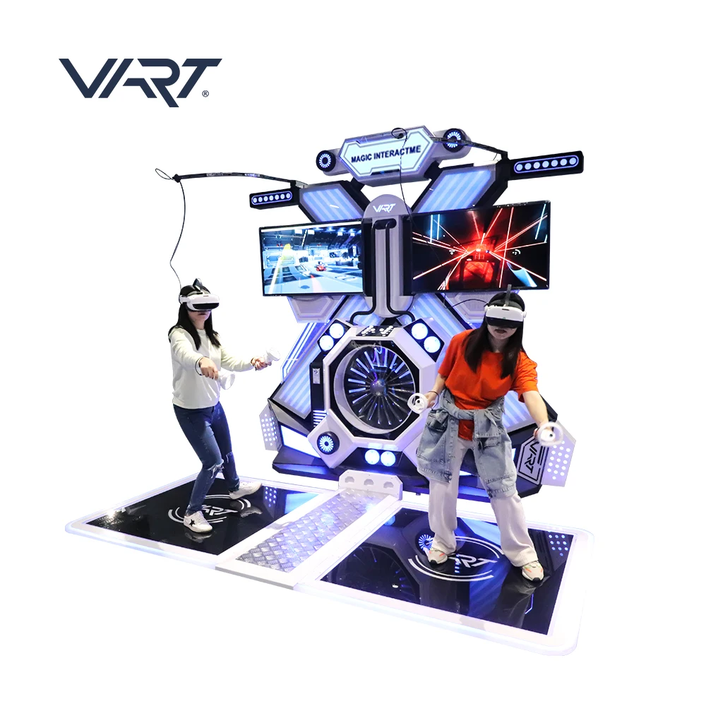 VART VR Interactive Arcade Game Machine VR Walking Platform Station 2 Players Shooting Space Standing Platform