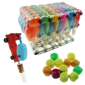 New Product Plastic Water Gun Fire Engine Truck Shape Toys With Candy