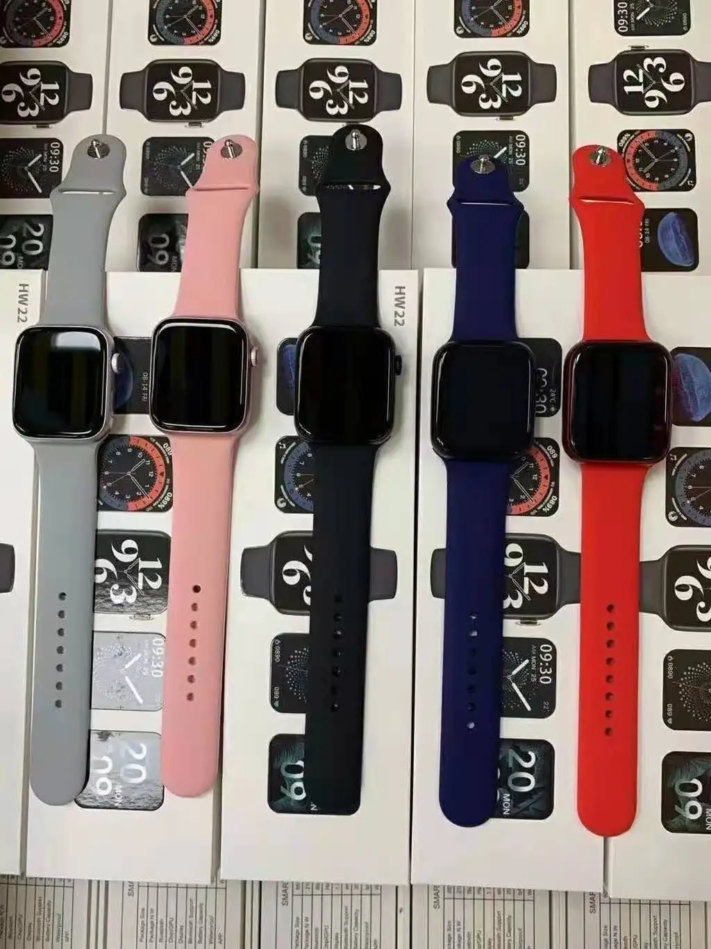 
Смарт-часы HW22 серии 6 44 мм, 2021 дюйма, с разрезом экрана, пароль, BT, Смарт-часы hw22 для Android и IOS, 1,75 