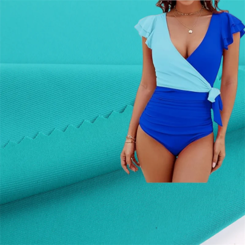Stretch Polyester Spandex Fabric for Swimming Suits