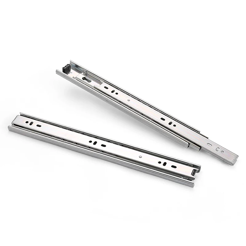 Smooth Durable 3 Fold Full Extension Drawer Slide Telescopic Channel