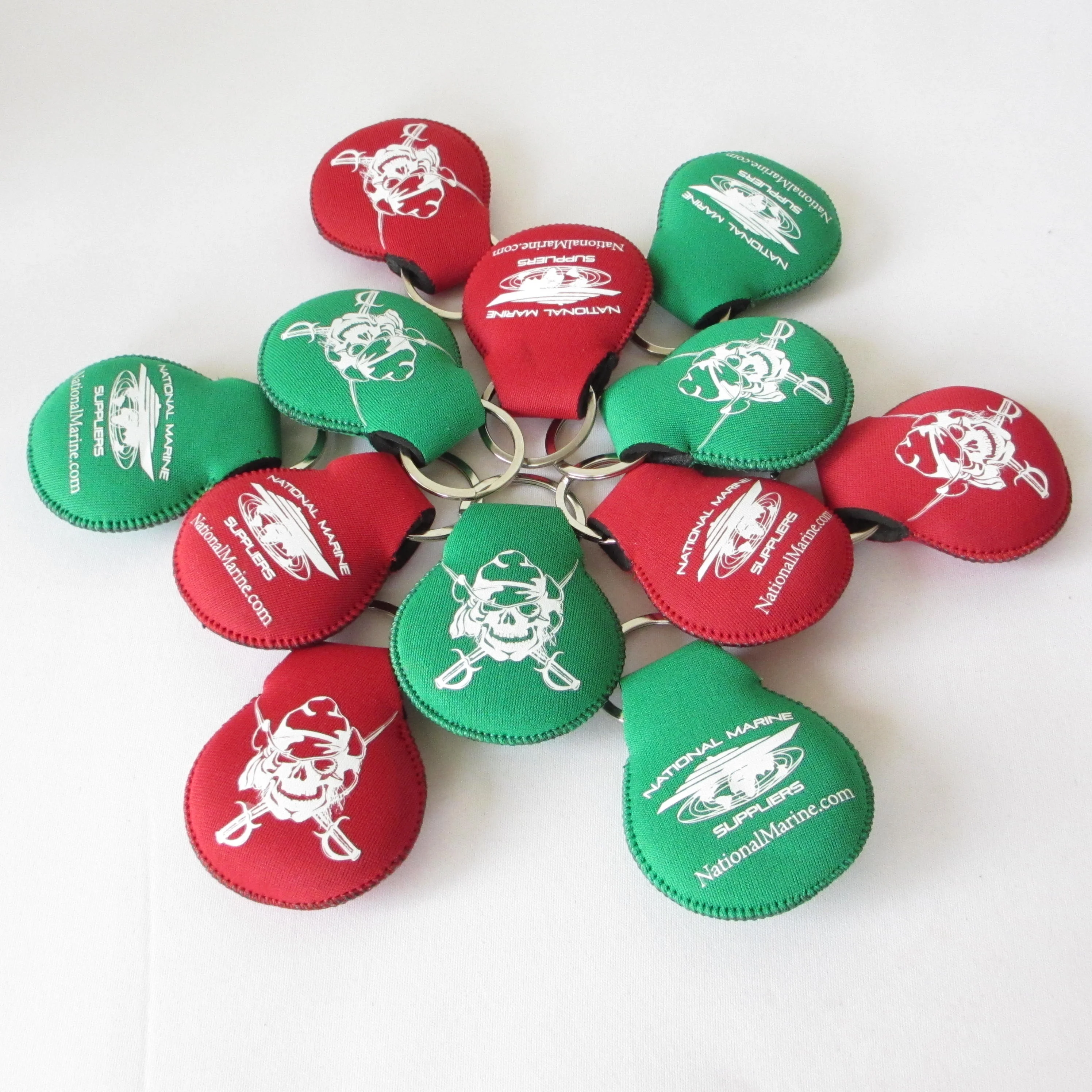 Floating Neoprene Boat Keychain with Silk Screen Printing Key Float