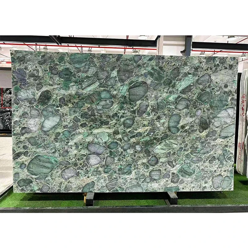 Losa de mármol verde natural de lujo moderna para diseño de interiores, para puertas, escaleras, encimeras y tocadores de baño.