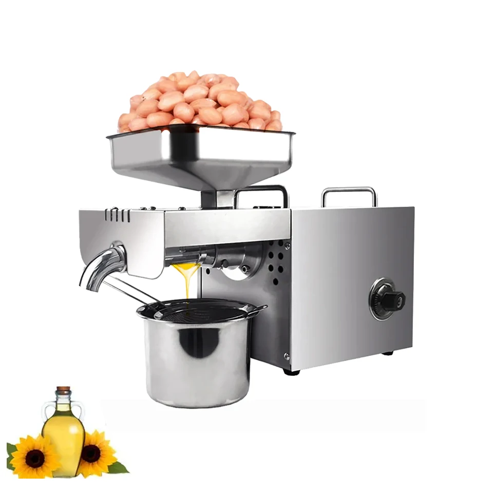 High Oil Output Rate Full Automatic Palm Prickly Pear Sunflower Sesame Seed Oil Extraction Machine