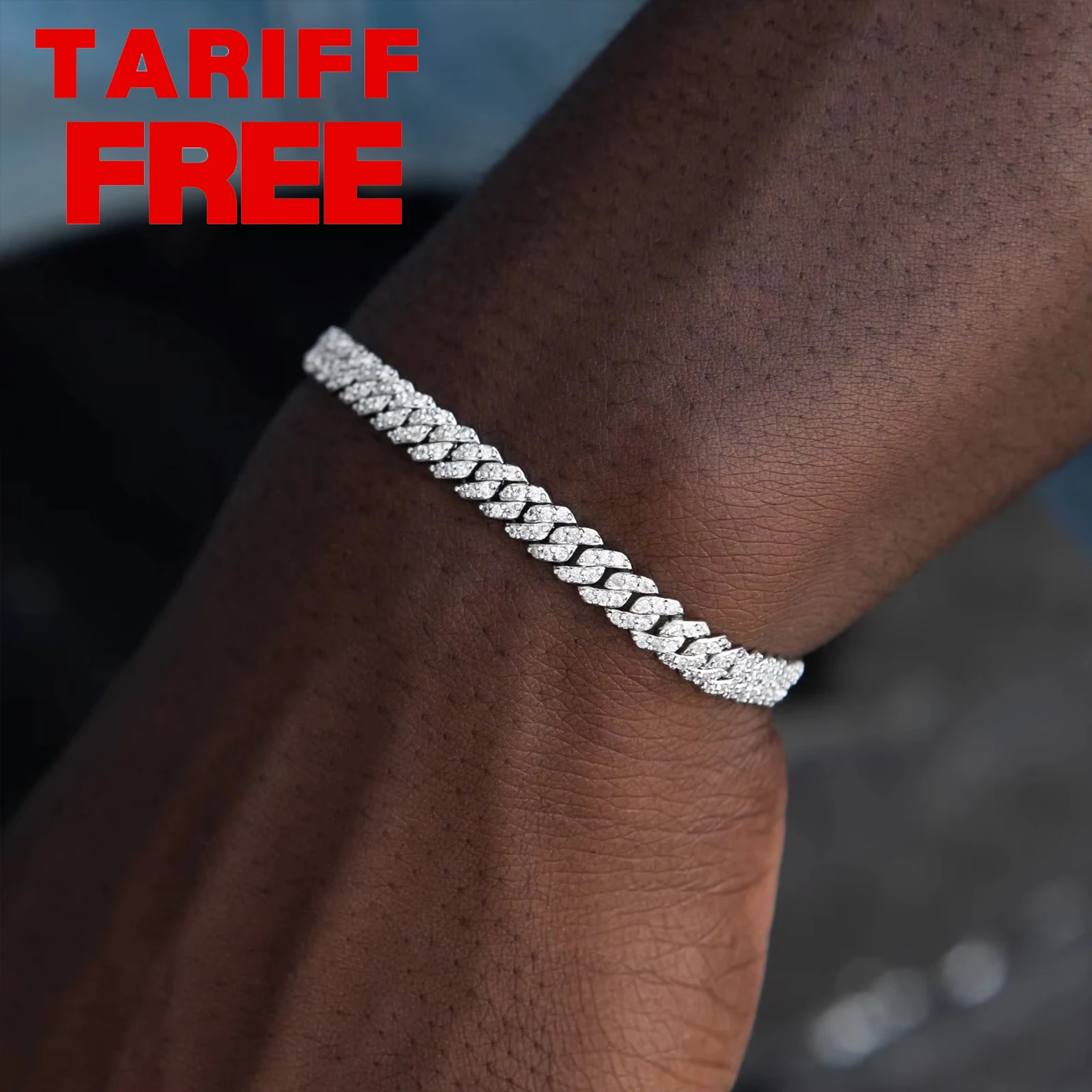 Ocata | Bracciale Con Catena Cubana E Perle Color Argento | Disponibile! | Lucleon - Foto 11