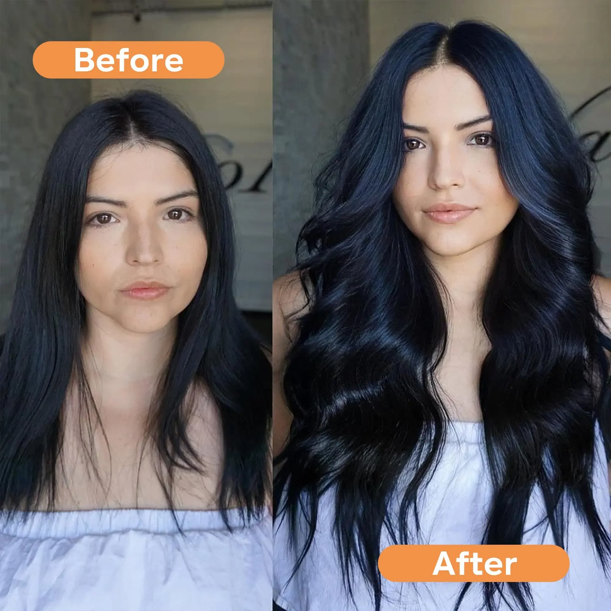 Extension con clip per capelli castano scuro, 100% veri capelli umani, doppia trama, estensione dritta_voghion.com