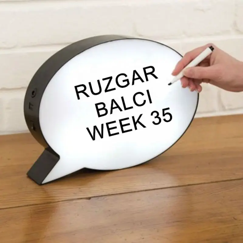 DIY Handwriting Message Board Speech Bubble Light Box