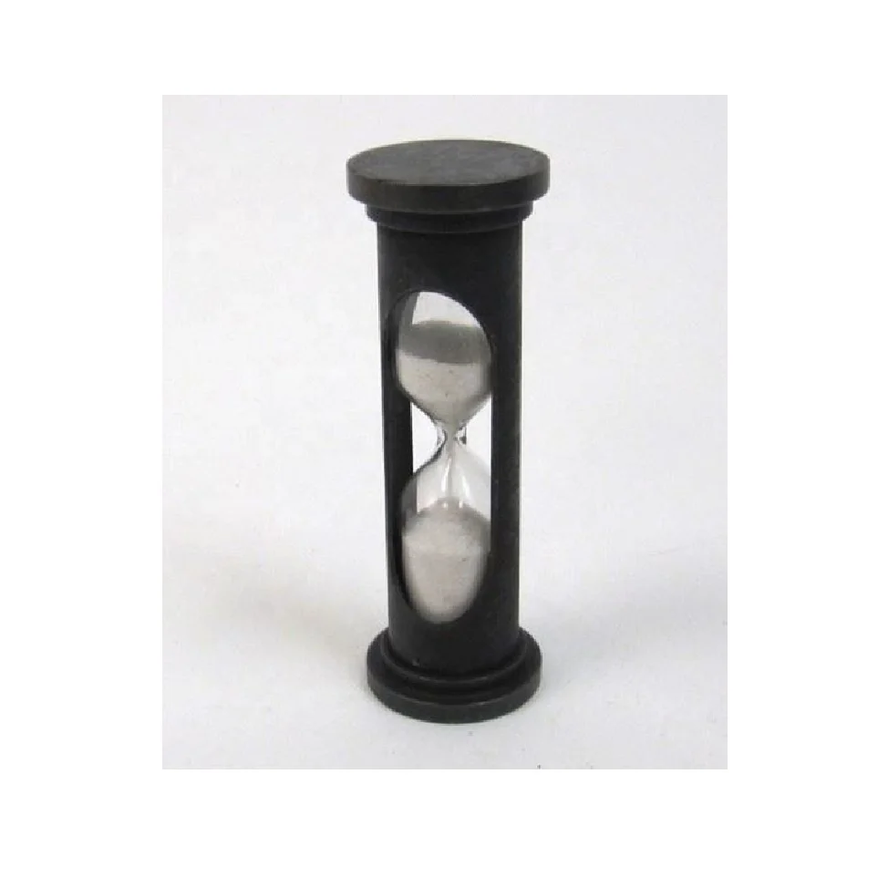 Песочные часы с алюминиевым песочным таймером, 1 минута от производителя, оптовый продавец