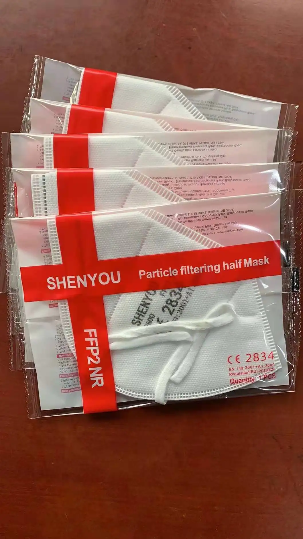 Kf94 Kids Colored Disposable Face Masks 4layer Multicolor 10 Pcs Pack