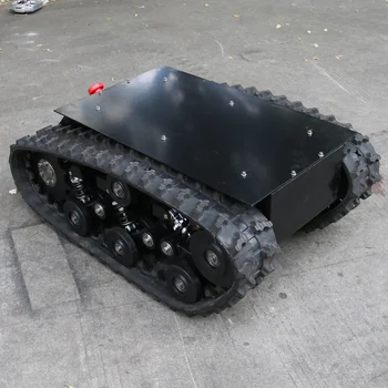 Small Electric Remote Control All-Terrain Walking Intelligent Inspection Robot Rubber Track Chassis Construction Machinery Parts