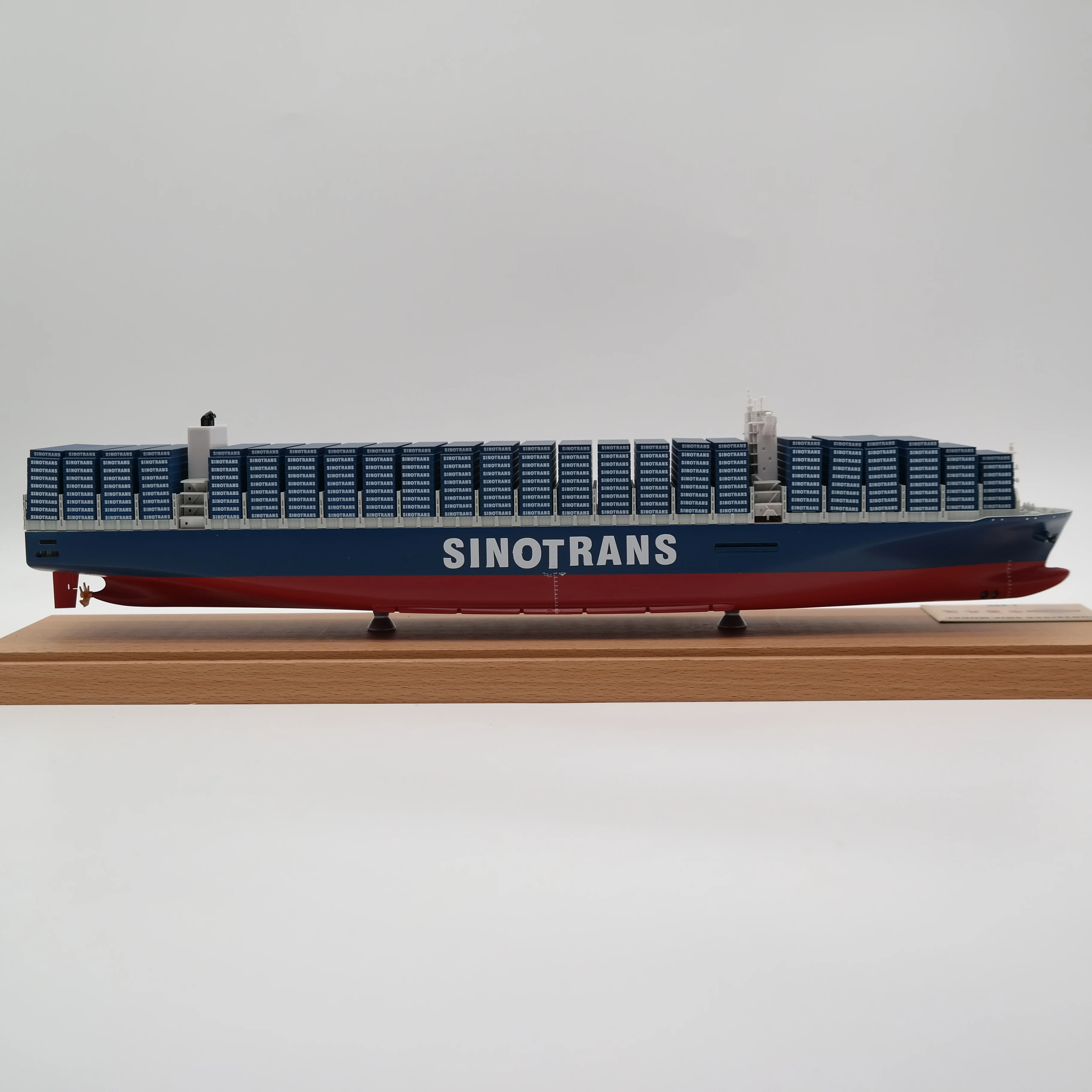 【A】O.A.S Factory's Customized SINOTRANS Container Ship Model 45cm Scale 1:888 for Shipping & Business Gifts