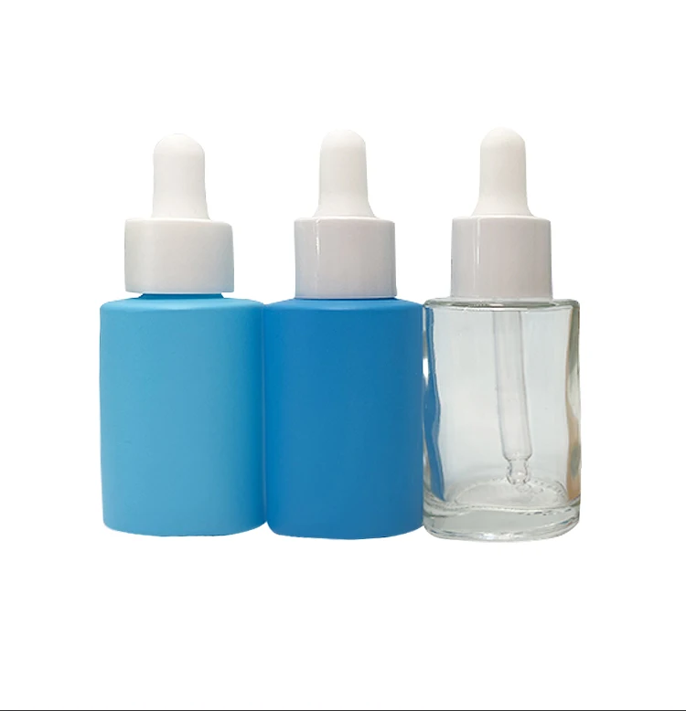5ml 10ml 15ml Empty Glass Foundation Pump Bottle With Rubber White Head