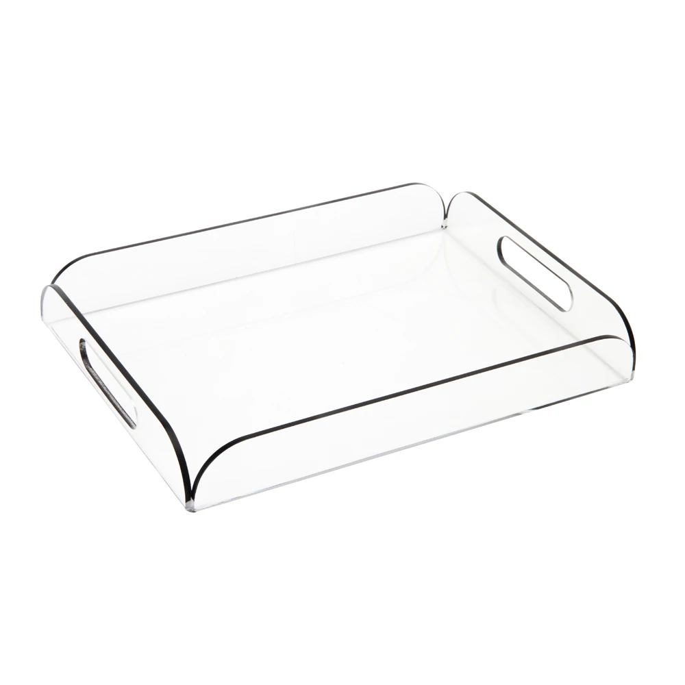 Customize Clear Rectangular Acrylic Fruit Trays