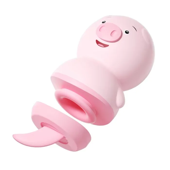 Vibrateur sexy et mignon en forme de cochon, stimulant la langue du clitoris et masseur de mamelons, orgasme rapide, sextoy érotique pour femmes et adultes._voghion.com