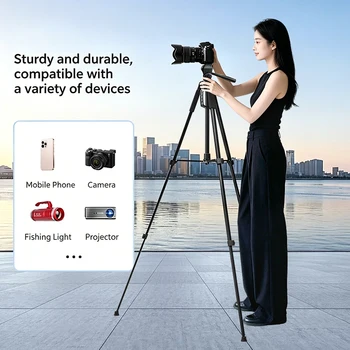 F360 Fishing Lamp Bracket Telescope Projector Tripod Camera Tripod Selfie Live Streaming Bracket detail image