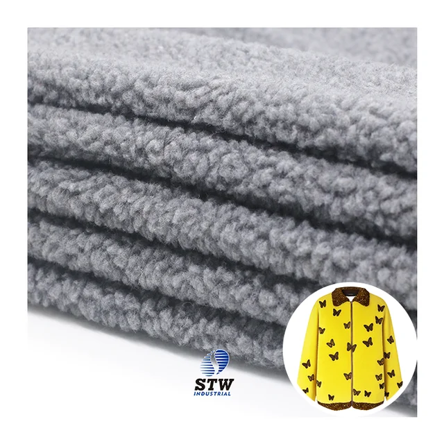 Best Price Printing 100%polyester Thick Sherpa Fleece Fabric Sherpa