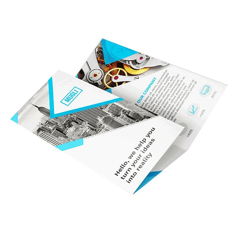 Full Color Booklet Catalog Leaflet Printing With Glossy Finish Service Custom Size