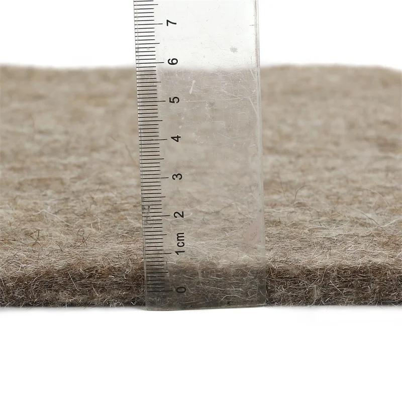 Натуральный цвет иглопробивной 100% шерстяной войлок для матраса и промышленности высококачественный шерстяной войлок для термического