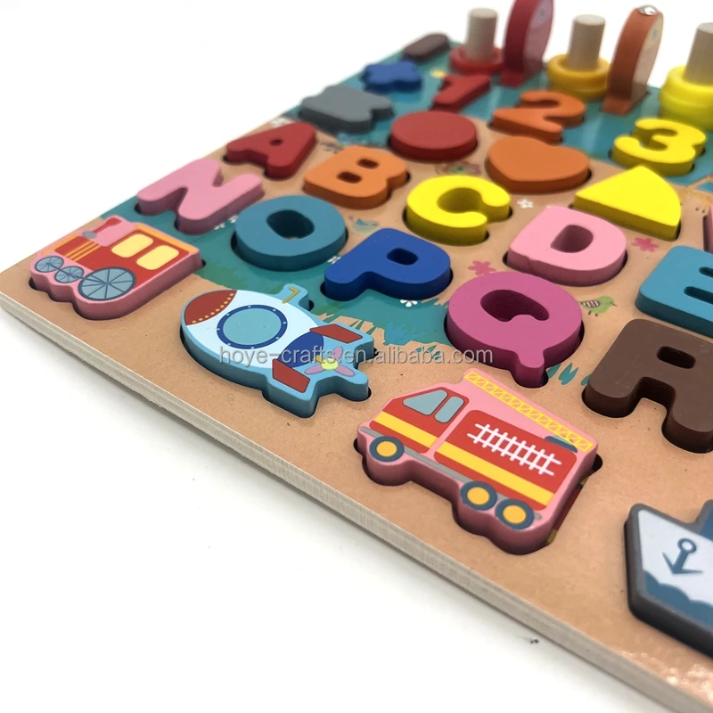 Wooden Number Blocks - Educational Sensory Toys for Kids