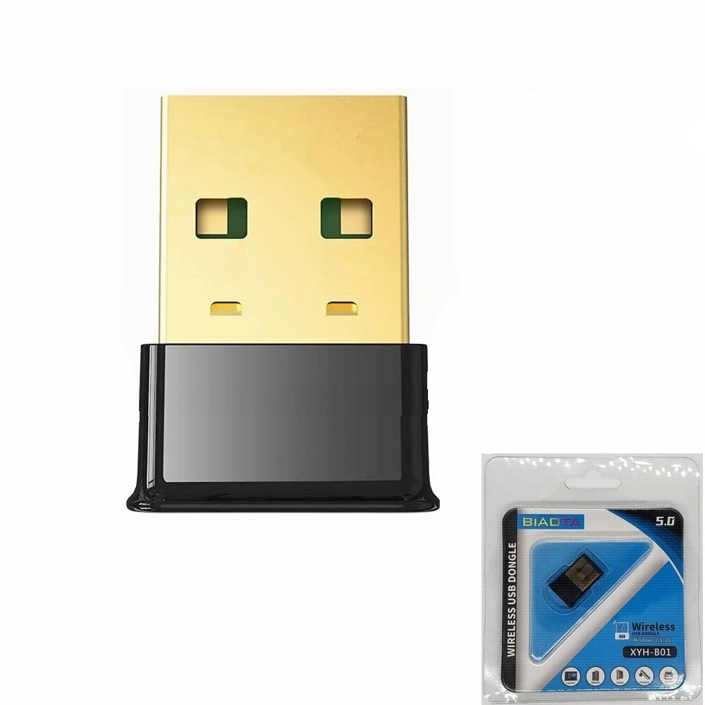 Clé USB Bluetooth 5.0 Maxesla - Adaptateur Pour PC, Casque, Enceinte - Compatible Windows 10/8/7, Portée 20m