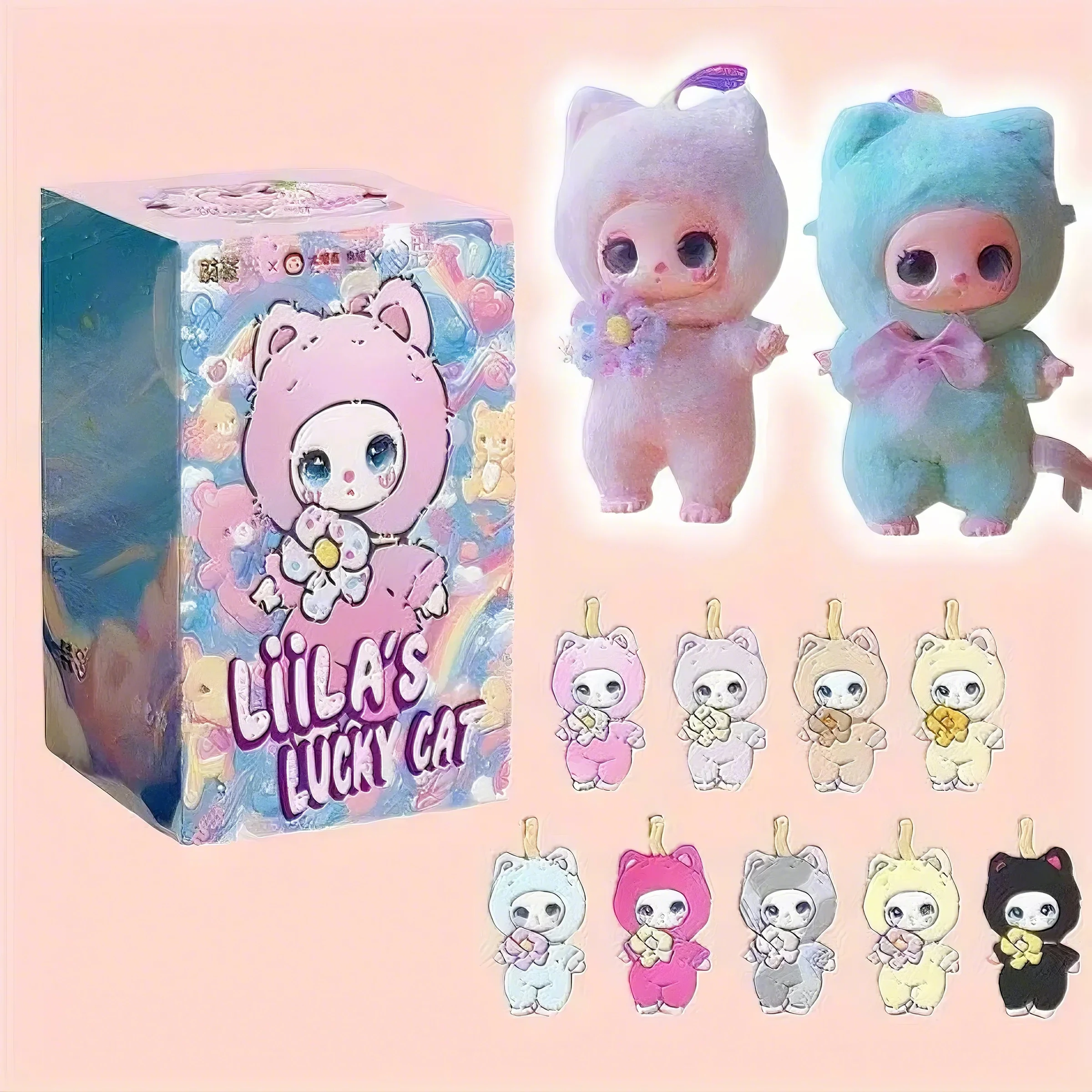Cute Liila Lucky Cat Series Plush Blind Box Toy Gifts