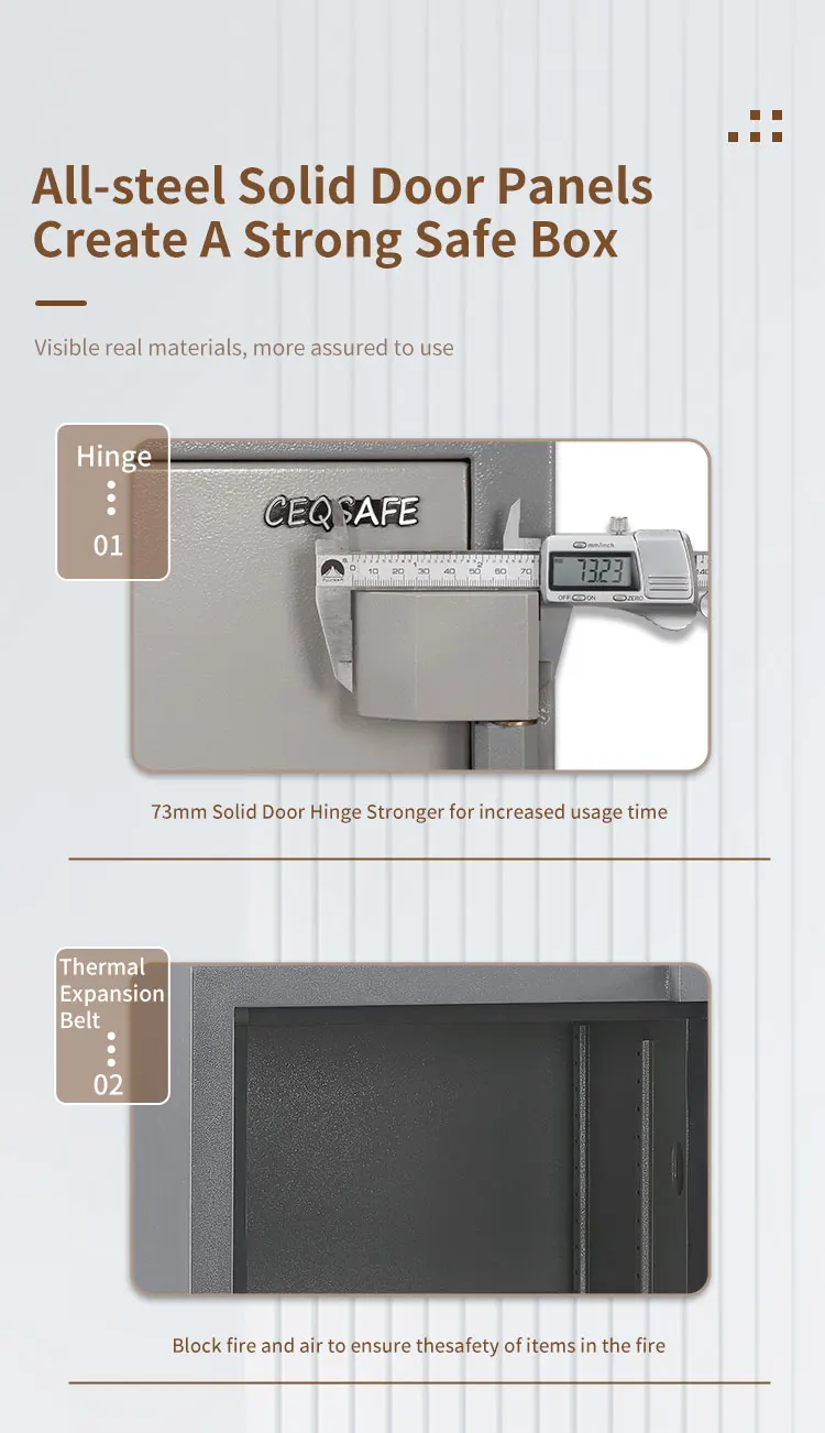 CEQSAFE High Security Digital Lock Office Home Safe Box 2 Hour Fireproof Safe manufacture