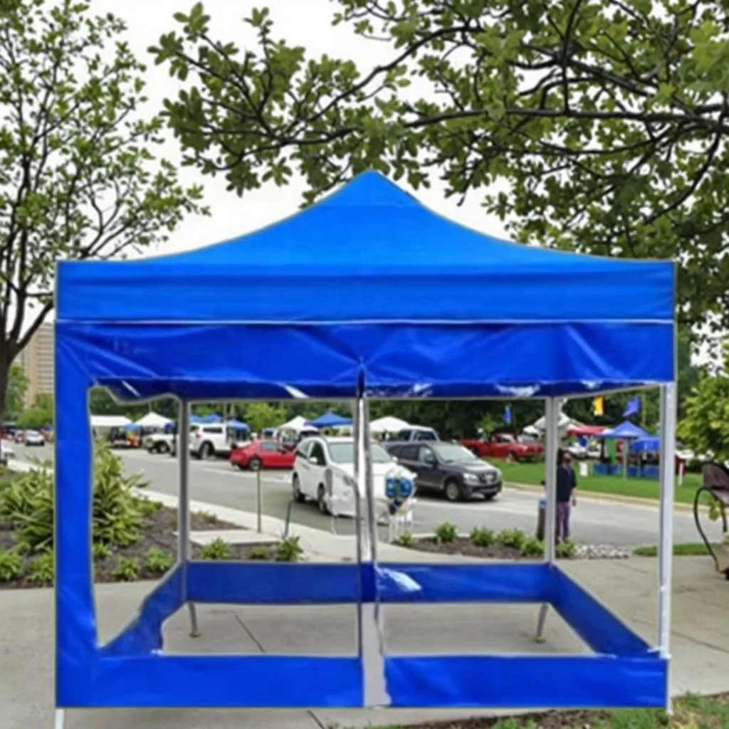 Transparent Trade Show Canopy Tent 3x3 Outdoor Pop-up Gazebo