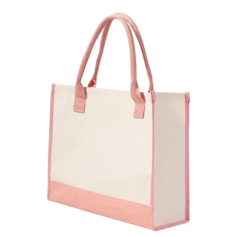 Red Christmas Decorations Gifts Canvas Multi-Colorful Shoulder Tote Bag High Aesthetic Value Waterproof Storage Travel factory