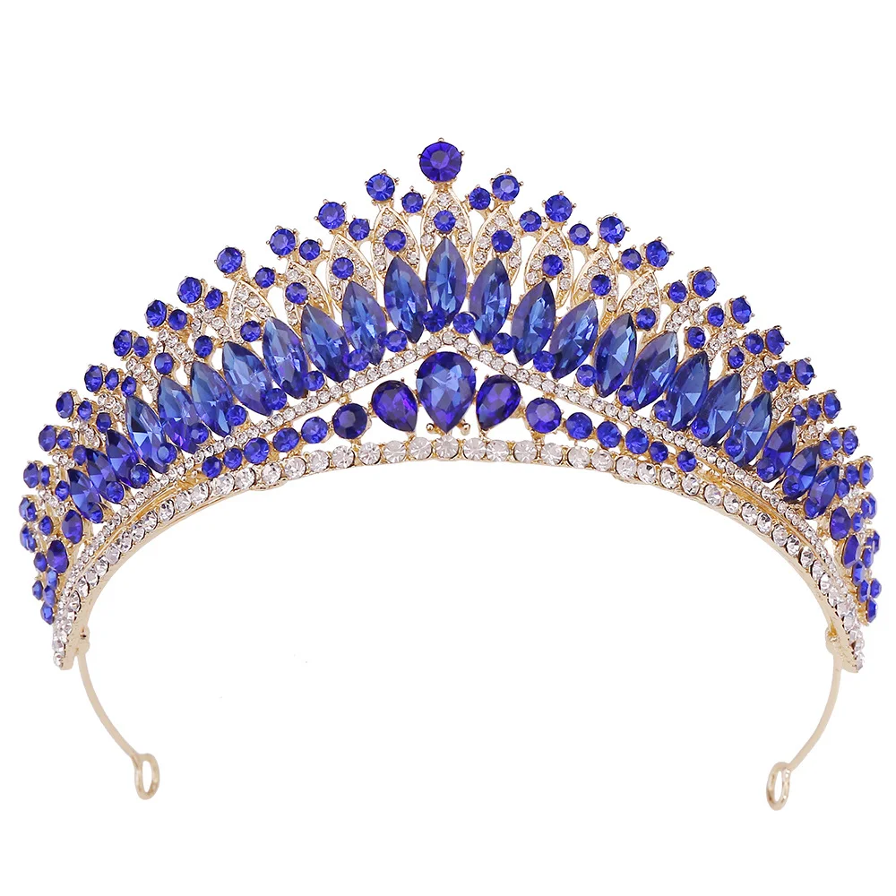 Gold Crown for Women Baroque Queen Crown and Tiara for Girls  display picture 1